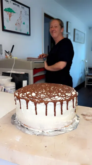 Birthday cake ready for a celebration at AAA Shepherd’s Care Home