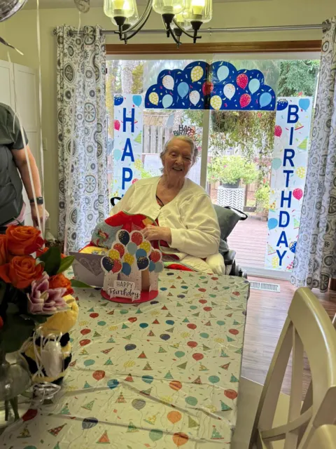 Birthday celebration with decorations and gifts at AAA Shepherd’s Care Home
