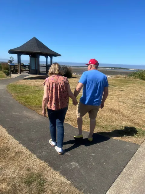 Outdoor walk beside a scenic viewpoint at AAA Shepherd’s Care Home