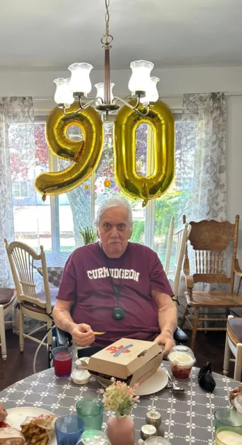 Resident celebrating a ninetieth birthday at AAA Shepherd’s Care Home